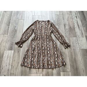 SHEIN animal print knee length/below the knee dress size M